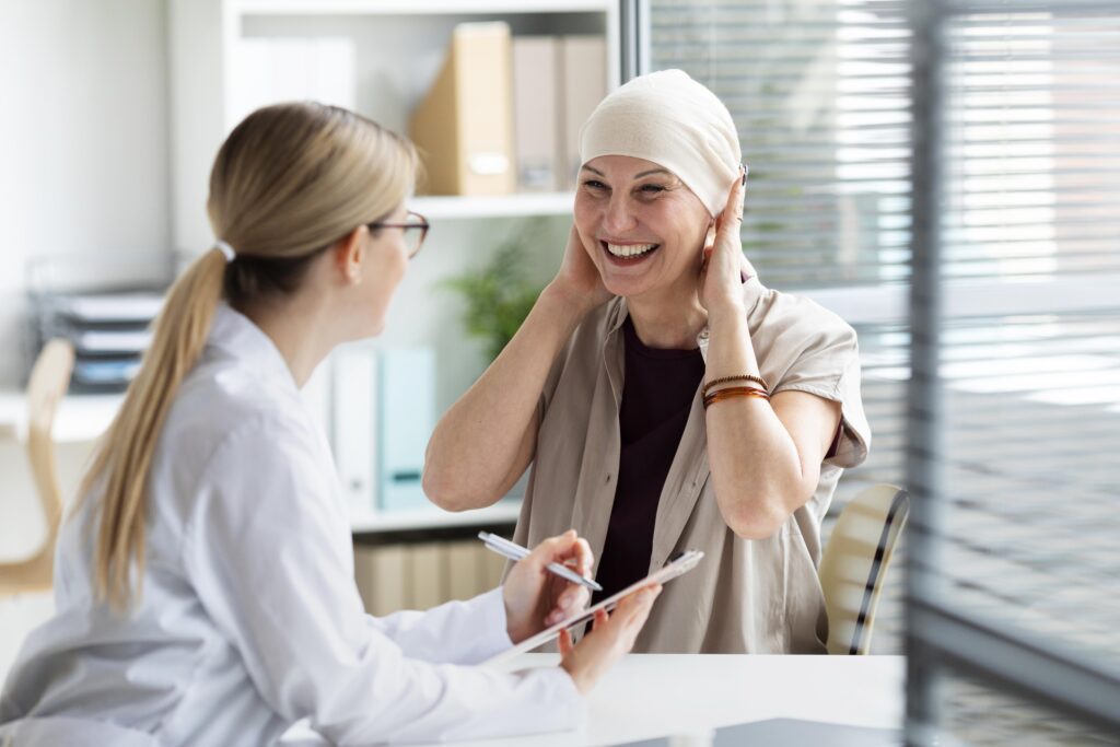 woman diagnosed with gynecologic cancer