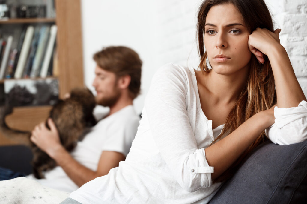 woman feeling lonely in relationship