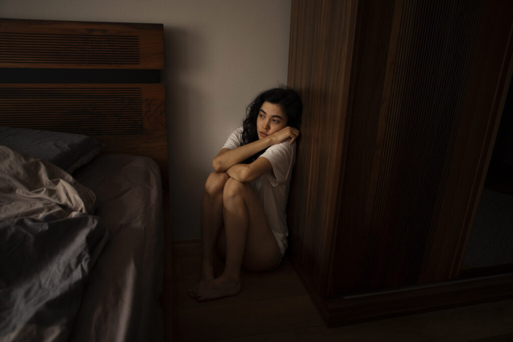 woman dealing with anxiety